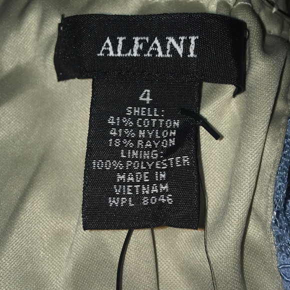 Alfani Baby Blue Sleeveless Lace Top NWT - Picture 7 of 9